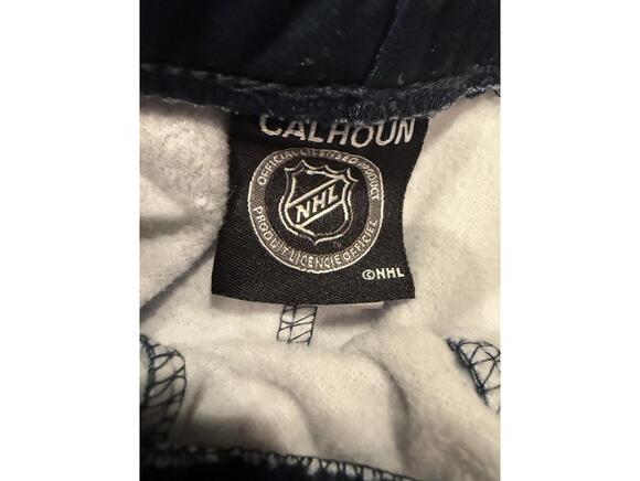 Official NHL Seattle Kraken Calhoun Joggers - Men’s Navy Blue Track Pants, Small - Picture 3 of 6
